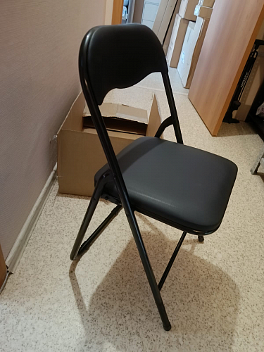 Стул на металлокаркасе Fold 1 складной white / chrome фото покупателя 1